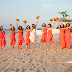 Caroline and her bridesmaids August 29,2015 Sarah Merians Photgraphy Crescent Beach Club